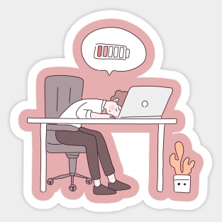 Bored Guy || Boring life Sticker